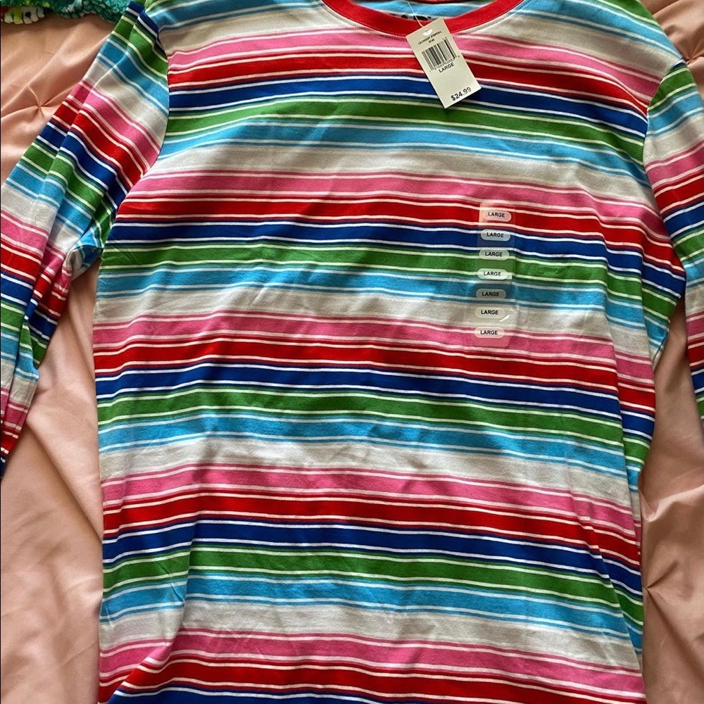 stripped long sleeve top , never worn